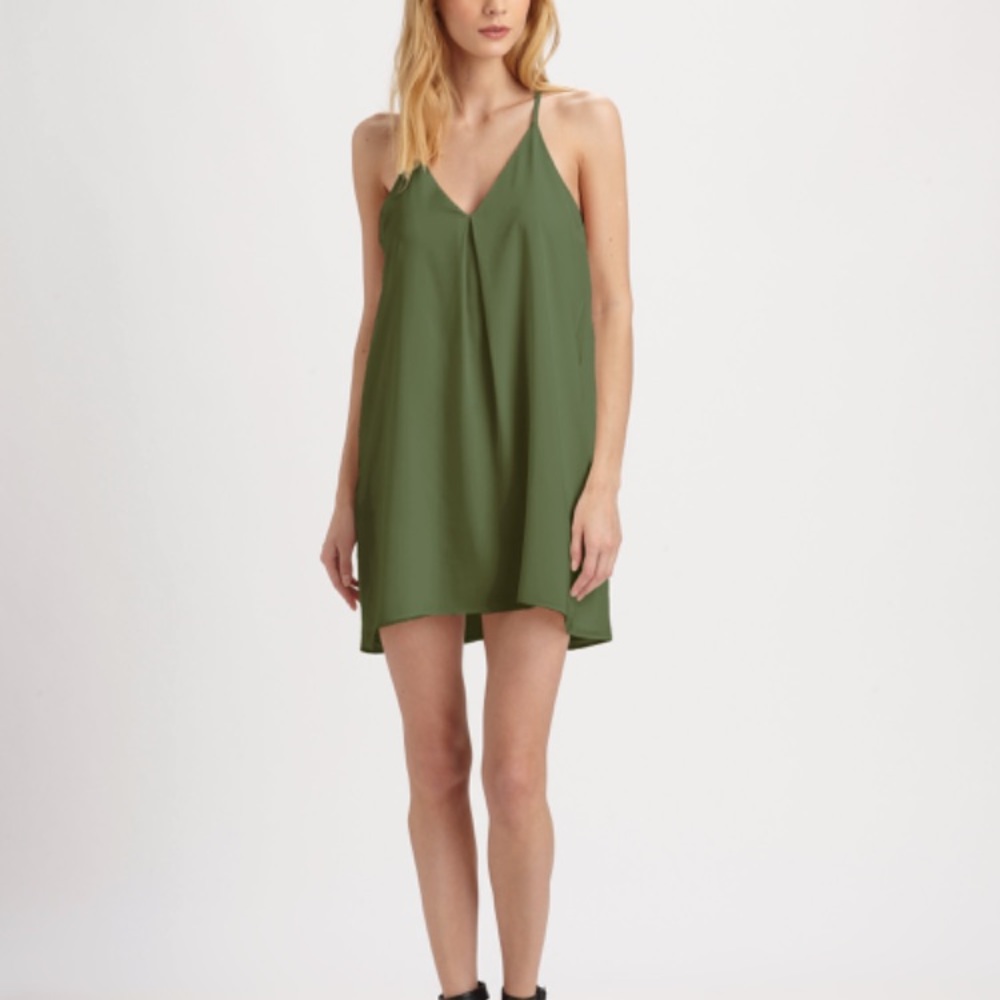 Hunter green Alice and Olivia Fierra Dress